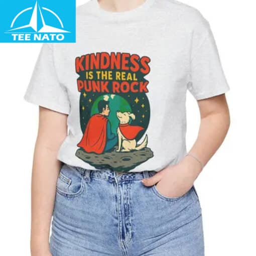 David Corenswet Kindness Is The Real Punk Rock Shirt - Image 2