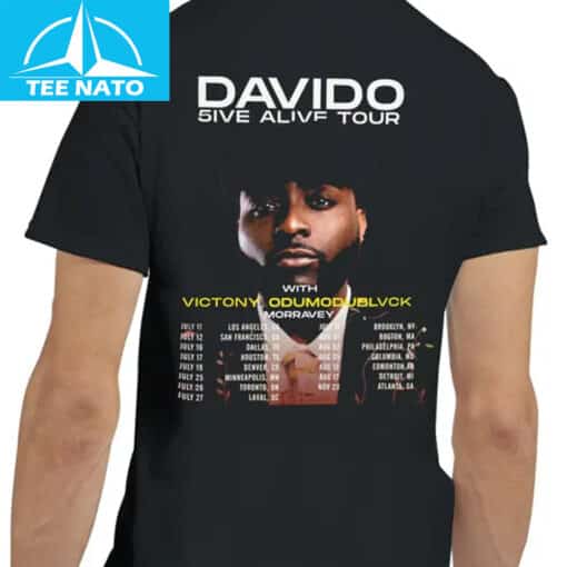 Davido 5Ive Alive Tour Shirt - Image 2