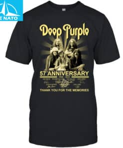 Deep Purple 57th Anniversary 1968-2025 Thank You For The Memories Band Shirt