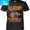Def Leppard 48th Anniversary 1977 2025 Thank You For The Memories Band Shirt
