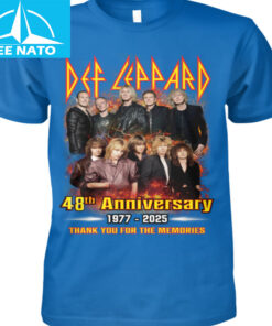 Def Leppard 48th Anniversary 1977 2025 Thank You For The Memories Band Shirt3