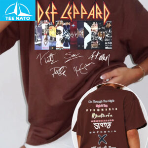 Def Leppard Album Titles Band Graphic Shirt 12 Def Leppard Album Titles Band Graphic Shirt