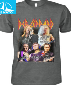 Def Leppard Band Members Signatures Graphic Shirt1