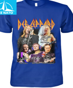 Def Leppard Band Members Signatures Graphic Shirt2