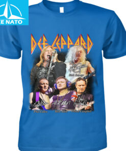 Def Leppard Band Members Signatures Graphic Shirt3
