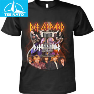 Def Leppard Guitar Band Photo Graphic Shirt