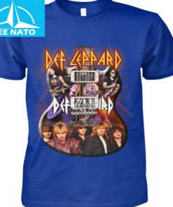 Def Leppard Guitar Band Photo Graphic Shirt2
