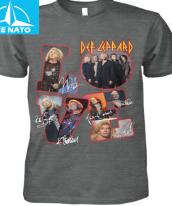Def Leppard Love Band Photo Signatures Shirt1