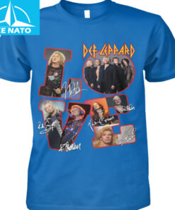 Def Leppard Love Band Photo Signatures Shirt3