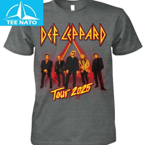Def Leppard Tour 2025 Band Graphic Shirt - Image 2