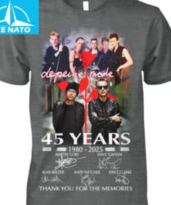 Depeche Mode 45 Years 1980 2025 Thank You For The Memories Band Shirt1