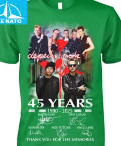 Depeche Mode 45 Years 1980 2025 Thank You For The Memories Band Shirt2
