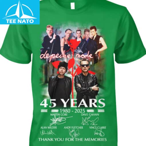Depeche Mode 45 Years 1980-2025 Thank You For The Memories Band Shirt - Image 3