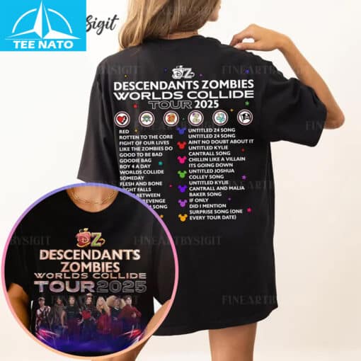 Descendants Zombies Worlds Collide Tour T-shirt
