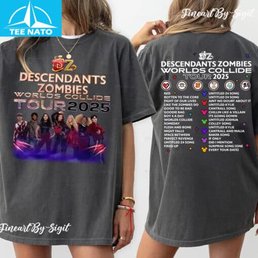 Descendants Zombies Worlds Collide Tour T-shirt - Image 4