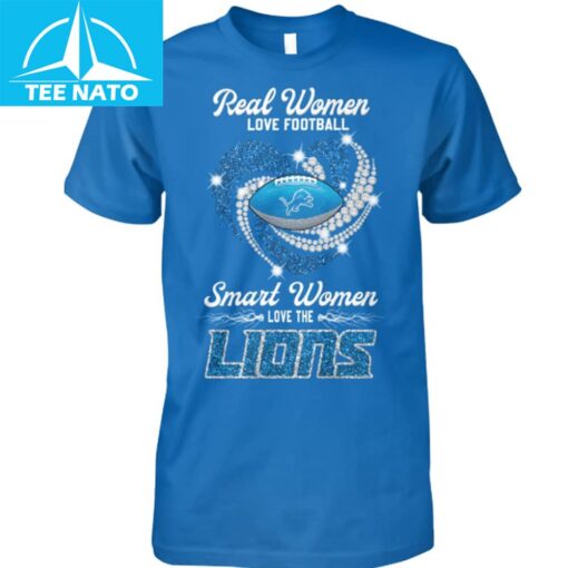 Detroit Lions Real Women Love Football Shirt - Image 2