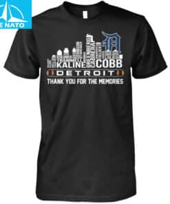 Detroit Tigers Baseball Legends Thank You For The Memories Shirt