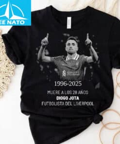 Diogo Jota 1996-2025 Liverpool Footballer Tribute Shirt
