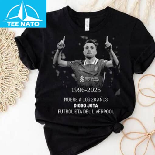 Diogo Jota 1996-2025 Liverpool Footballer Tribute Shirt