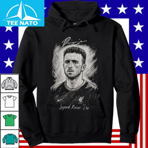 Diogo Jota 20 Forever In Out Hearts T-Shirt - Image 2