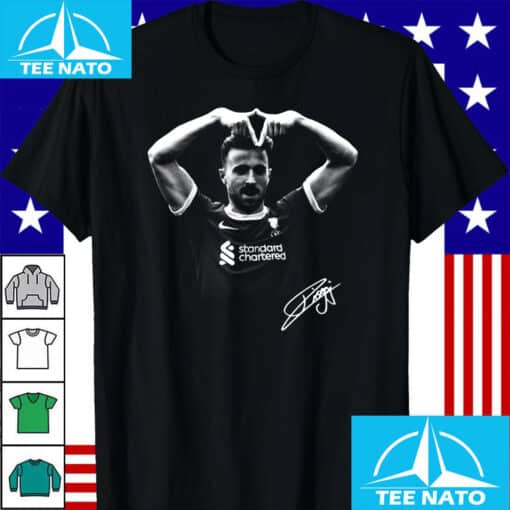 Diogo Jota Celebration Pose Autograph Shirt - Image 2