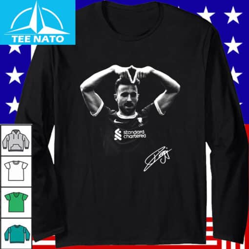 Diogo Jota Celebration Pose Autograph Shirt - Image 3