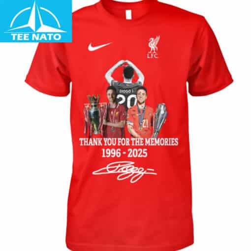 Diogo Jota Liverpool FC 1996-2025 Thank You For The Memories Shirt