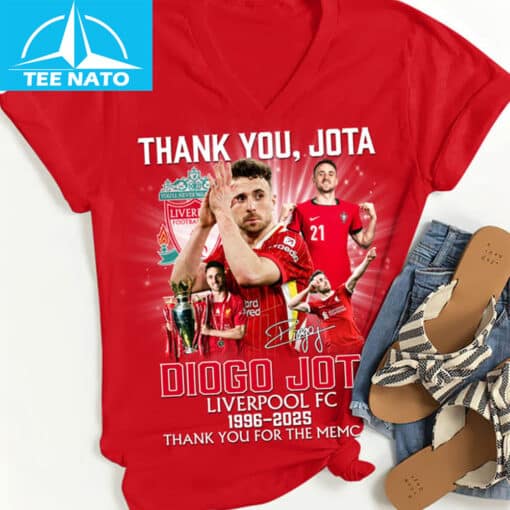 Diogo Jota Liverpool FC 1996-2025 Thank You Shirt - Image 2