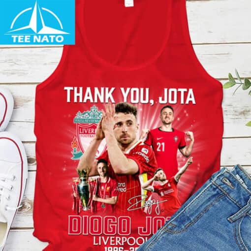 Diogo Jota Liverpool FC 1996-2025 Thank You Shirt - Image 3