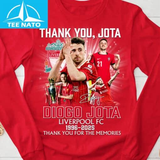 Diogo Jota Liverpool FC 1996-2025 Thank You Shirt - Image 4