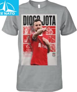 Diogo Jota Liverpool FC Action Pose Shirt2