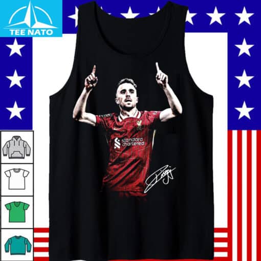 Diogo Jota Liverpool FC Pointing Up Celebration Shirt - Image 3