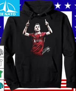 Diogo Jota Liverpool FC Pointing Up Celebration Shirt4