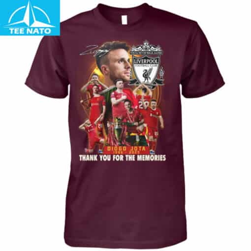 Diogo Jota Liverpool FC 'Thank You For The Memories' Fan Shirt - Image 3