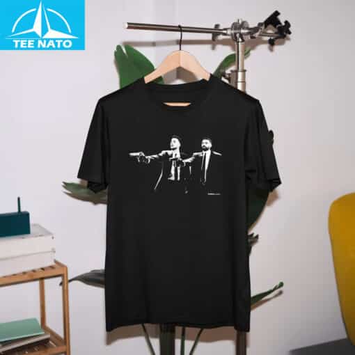 Diogo Jota & Mo Salah Pulp Fiction Style Shirt