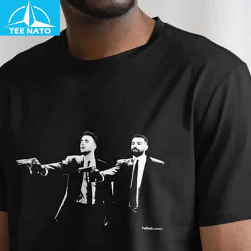Diogo Jota & Mo Salah Pulp Fiction Style Shirt - Image 4