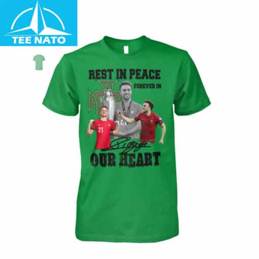 Diogo Jota Rest In Peace Forever In Our Heart Shirt - Image 2