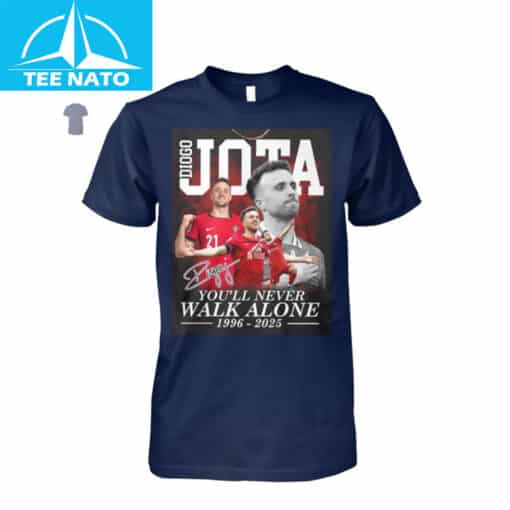 Diogo Jota Youll Never Walk Alone 1996-2025 Shirt - Image 3