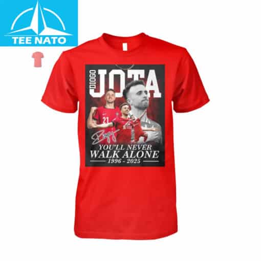 Diogo Jota Youll Never Walk Alone 1996-2025 Shirt - Image 4
