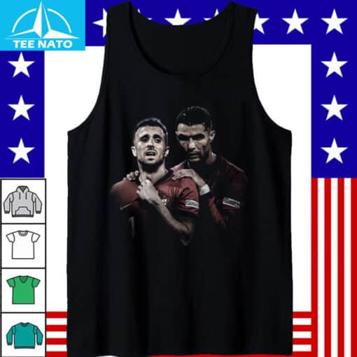 Diogo Jota and Cristiano Ronaldo Portugal Football Shirt - Image 3