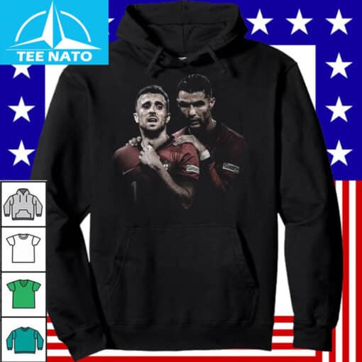 Diogo Jota and Cristiano Ronaldo Portugal Football Shirt - Image 4