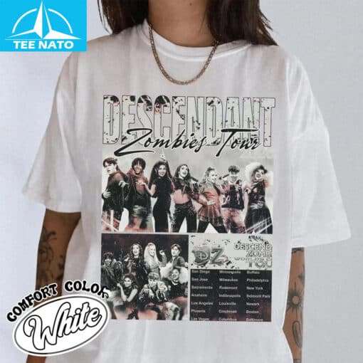 Disney Descendants Zombies Worlds Collide Tour Summer 2025 Shirt - Image 3