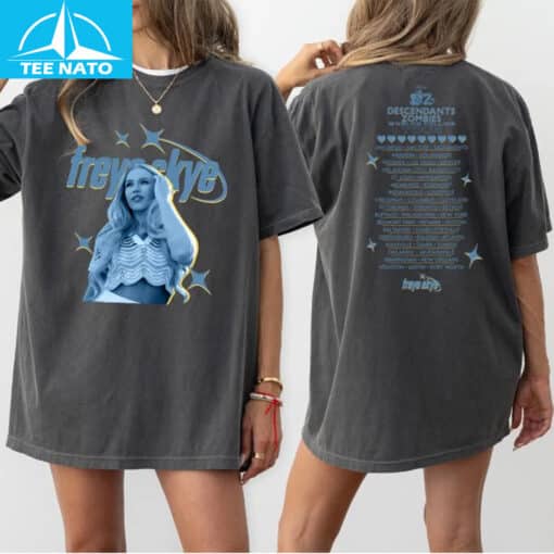 Disney Freya Skye Descendants Zombies Worlds Collide Tour Shirt - Image 3