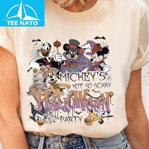 Disney Halloween Mickey's Not So Scary Party Shirt - Image 3