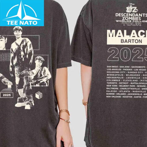 Disney Malachi Barton Descendants Zombies Worlds Collide Tour Shirt - Image 4