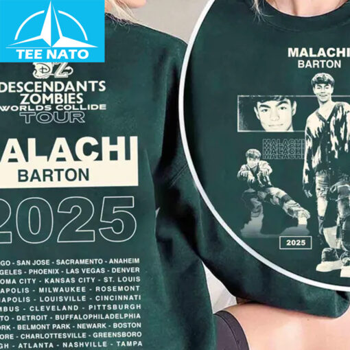 Disney Malachi Barton Descendants Zombies Worlds Collide Tour Shirt - Image 2