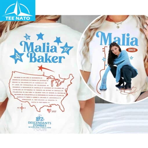 Disney Malia Baker Descendants Zombies Worlds Collide Tour Shirt