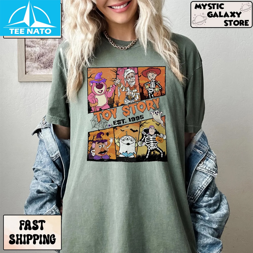 Disney Toy Story Est.1995 Halloween Shirt - Image 5