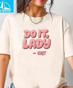 Do It Lady Chit Pink Bubble Letters Shirt2