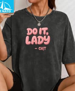 Do It Lady Chit Pink Bubble Letters Shirt3